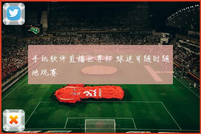 手机软件直播世界杯 球迷可随时随地观赛