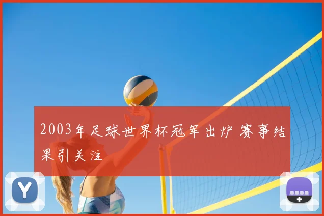 2003年足球世界杯冠军出炉 赛事结果引关注