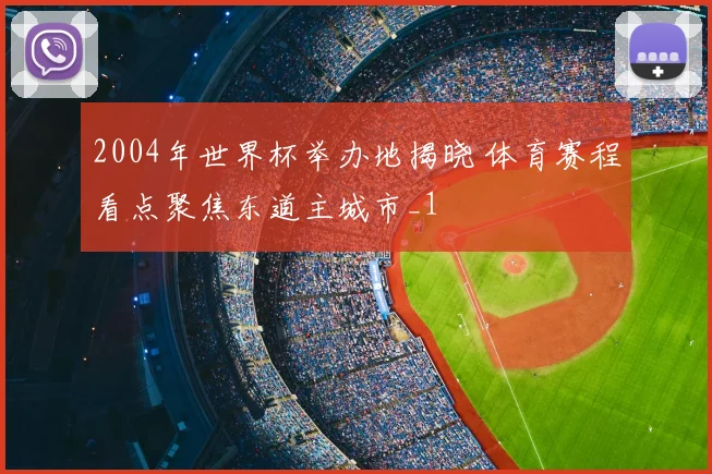 2004年世界杯举办地揭晓 体育赛程看点聚焦东道主城市_1