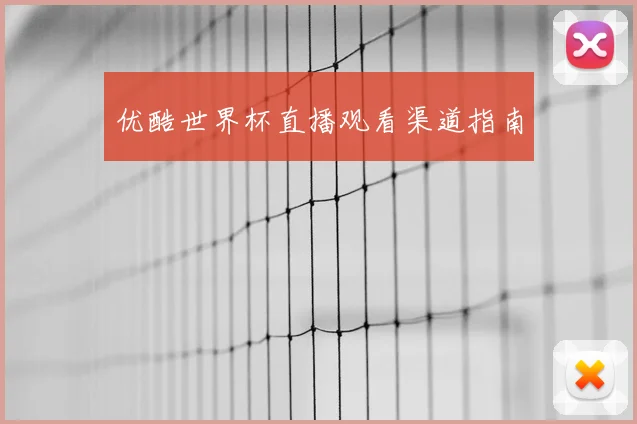 优酷世界杯直播观看渠道指南