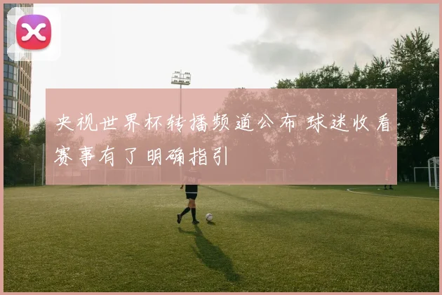 央视世界杯转播频道公布 球迷收看赛事有了明确指引